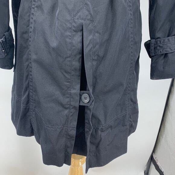 Scofield British Heritage Coat Women S Small Black Plaid Lined Belted Schoolgirl - Picture 8 of 16